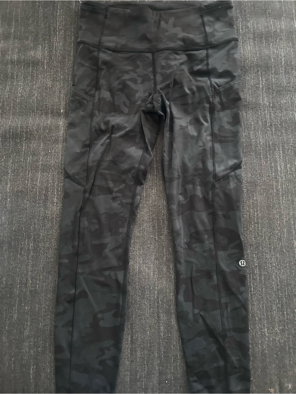 lululemon athletica Black/Camo High-Rise Leggings